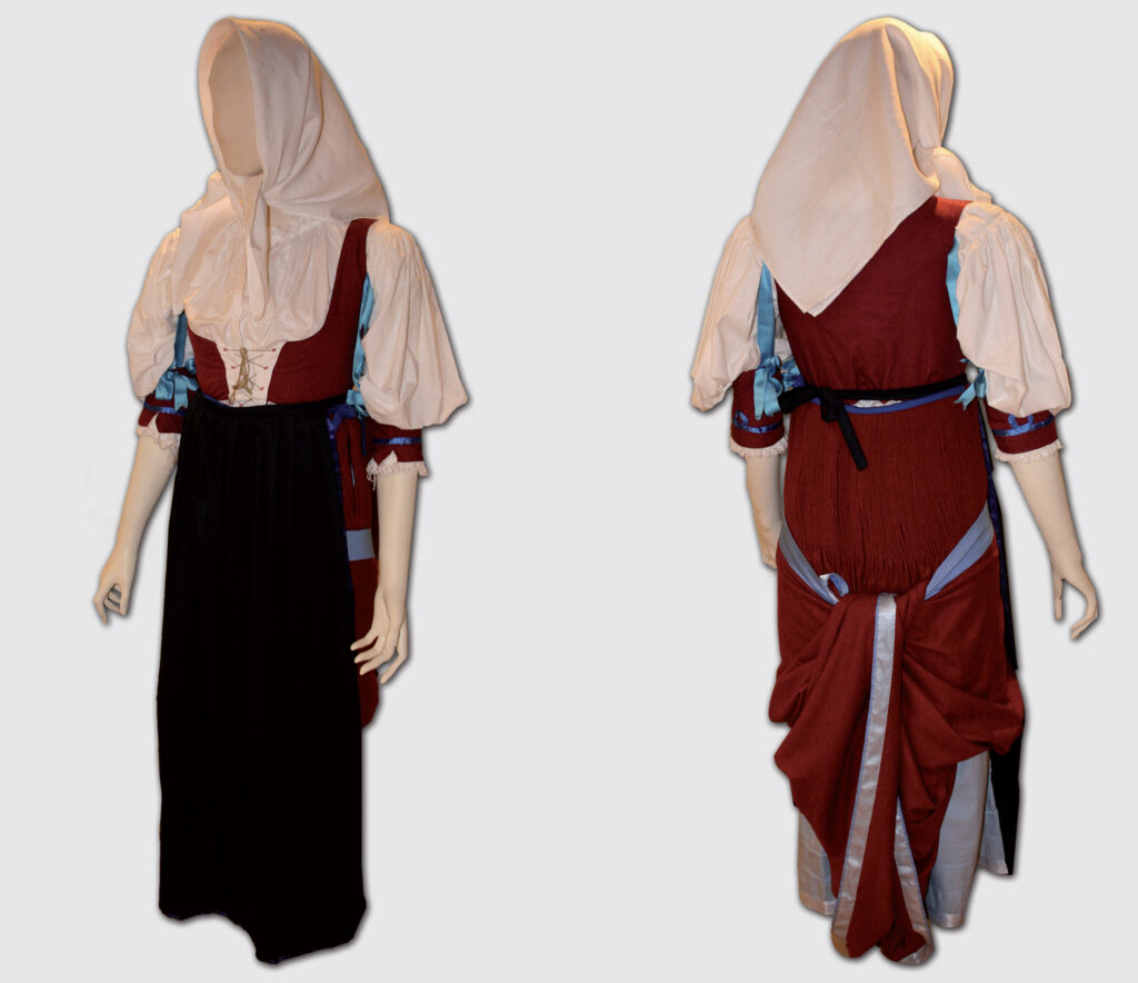 Abito femminile ottocentesco da lavoro